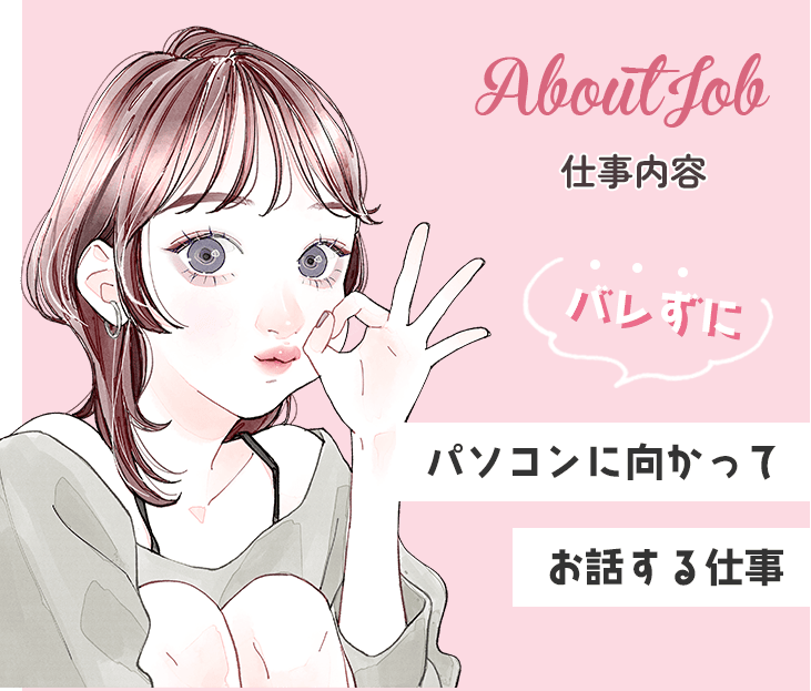 仕事内容/パソコンに向かってお話する仕事